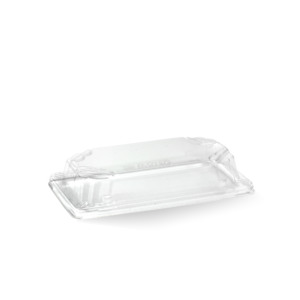 BioPak Small BioCane Sushi Tray PLA Lid