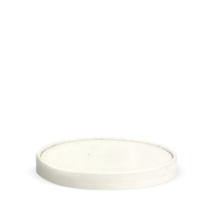 BioPak 500-1,000ml White Biobowl Paper Lid