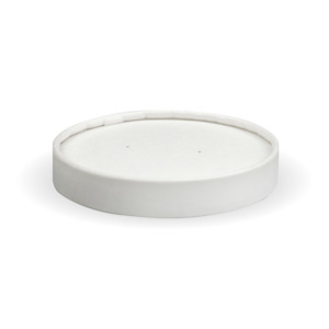 BioPak 250ml / 8oz BioBowl PLA White Lid