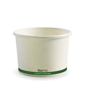 BioPak 16oz White BioBowl