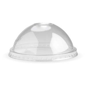 Bioplastic Bowls: BioPak 240-960ml Clear BioBowl Dome Lid