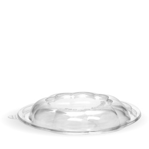 Bioplastic Bowls: BioPak 24 & 32oz Clear Salad Biobowl Lid
