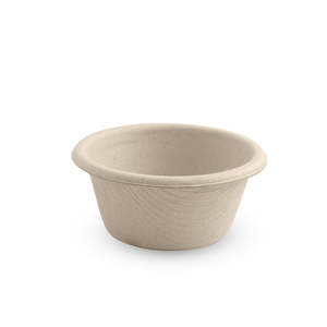 Sauce Cups Portion Pots With Lids: BioPak 30ml Sugarcane Sauce Natural BioCup