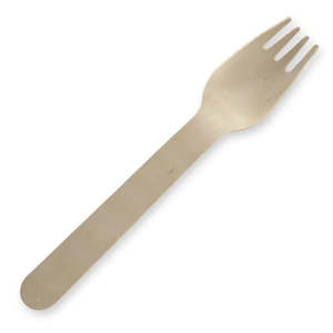 Biopak 16cm Unbranded Wooden Fork Bulk Pack