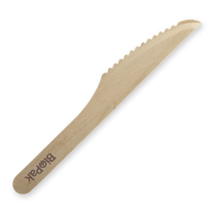 BioPak 16cm Wooden Knife