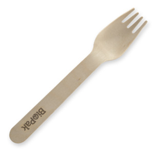 BioPak 16cm Wooden Fork