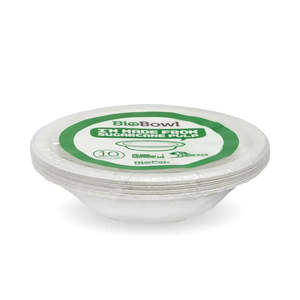 BioPak 10 Pack 500ml White BioBowls