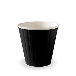 BioPak 295ml / 8oz (90mm) Black Aqueous Double Wall BioCup