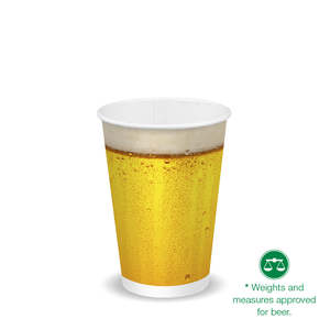 BioPak 420ml / 14oz (90mm) Beer Cold Paper Cup