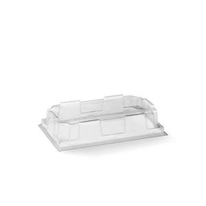 Bioboard Sushi Trays: BioPak Extra Small BioBoard Sushi Tray PET Lid