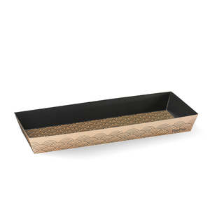 BioPak Long BioBoard Sushi Tray