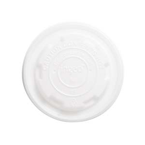 Paper Bowls Kraft: CPLA Lid for EcoBowl - 90mm