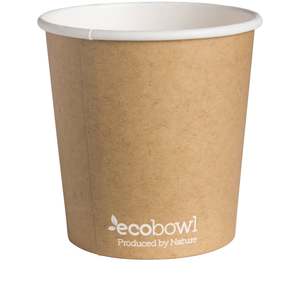 Paper Bowls Kraft: 24oz EcoBowl (115mm)