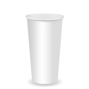 BioPak 600ml / 20oz (90mm) White Cold Paper BioCup