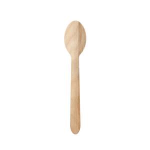Economy Wooden Cutlery: 16cm Wooden Spoon - Unbranded Economy