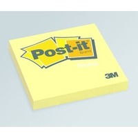 Products: 3m post-it notes classic 654 76 x 76mm yellow 100 sheets