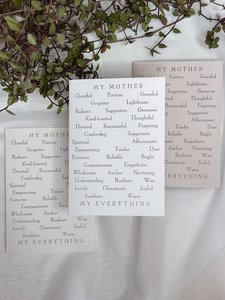 Mother's Day Card - simple serenade - Paper Pyaar - Paper Stationery and Signage