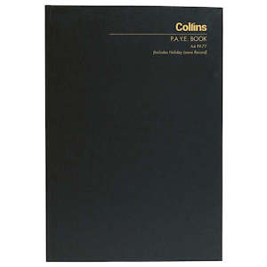 Stationery Account Books: Wage Book Collins A4 128Lf