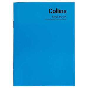 Stationery Account Books: Rent Book Collins 102x148mm 12 leaf