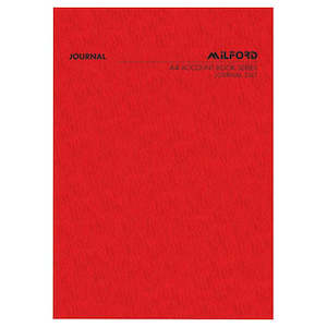 Milford A4 Account Book Journal 26Lf
