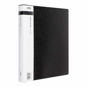 Stationery Filing Display Books: Icon Display Book A4 60 Pocket Black