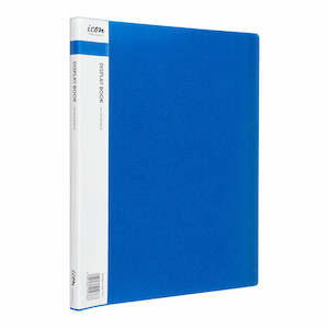 Stationery Filing Display Books: Icon Display Book A4 20 Pckt Blue
