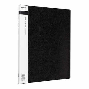 Stationery Filing Display Books: Icon Black 10 Pocket Display Book