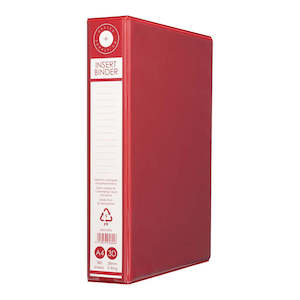 Stationery Filing Ring Binders: Insert Binder A4 38Mm Red