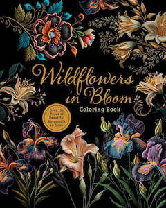Adult Colouring Crossword Books: Wildflowers In Bloom Adult Colouring Book