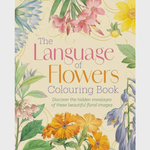 Adult Colouring Crossword Books: The Language of Flowers Colouring Book