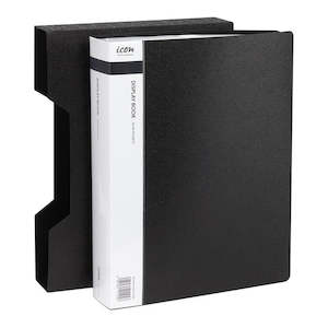 Stationery Filing Display Books: Okin A4 80 Pocket Display Book Black