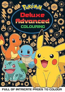 Fiction Children Activity: Pokemon Deluxe Advanced Colouring