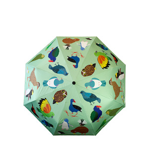 Gifts And Toys Children Children Other: Kids Umbrella Native Birds Green