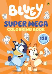 Fiction Children Colouring: Bluey Super Mega Colouring Book