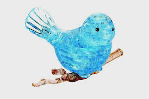 Crystal Puzzle - Bird Blue