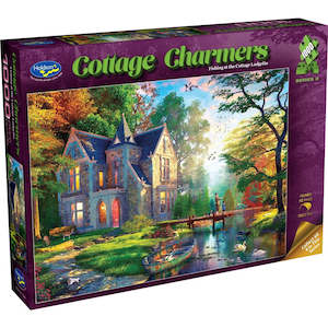 Fishing at the Cottage Lodgefin Puzzle 1000 Piece
