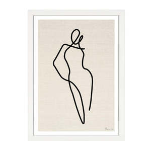 Silhouettes: HOMEBODII LINEN PRINT BLACK