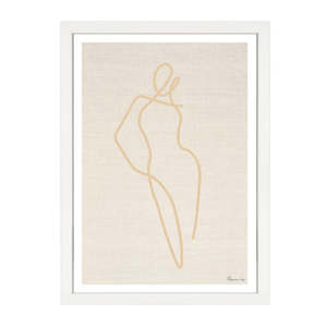 Silhouettes: HOMEBODII LINEN PRINT NATURAL