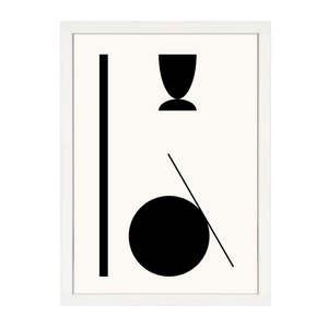 Artsy: SHAPE ABSTRACT PRINT BLACK