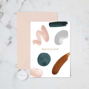 BEST NEWS ORGANIC SHAPE GREETING CARD