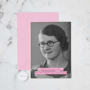 Funny Greeting Cards: YOU ARE WHAT YOU EAT GREETING CARD