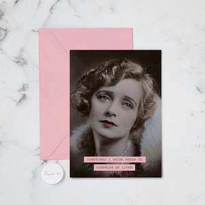 SURPRISE MY LIVER GREETING CARD