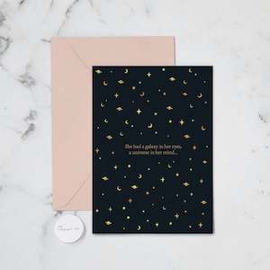 GALAXIES GREETING CARD
