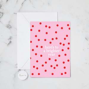 Christmas Holiday Cards: A BRIGHTER YEAR GREETING CARD