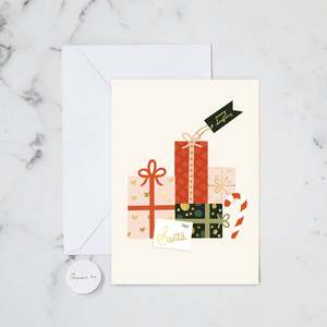 Christmas Holiday Cards: XMAS GIFTS FOIL