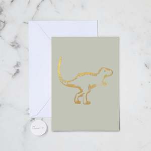 Kids Baby Cards: DINOSAUR GREETING CARD