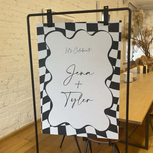 Bridal Shower: 'CHECK' WELCOME SIGN