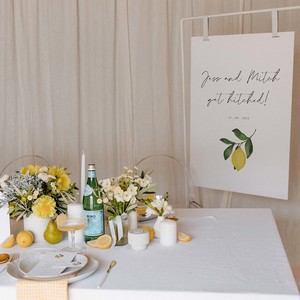 Bridal Shower: 'CITRUS' WELCOME SIGN