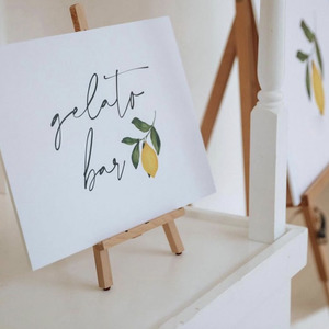 Bridal Shower: 'CITRUS' GELATO SIGN