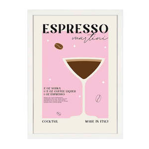 Kitchen: ESPRESSO MARTINI RETRO PRINT